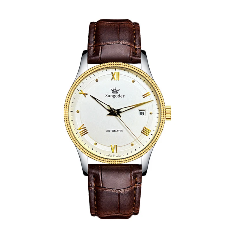 轻奢风男士商务款超薄系列机械腕表 ZYUE