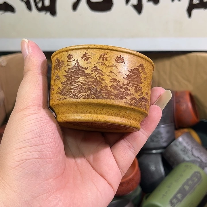 茶杯紫砂全手工紫砂主人杯