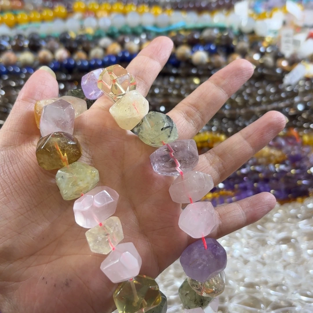 未镶嵌珠宝半成品水晶天然多宝大卡
