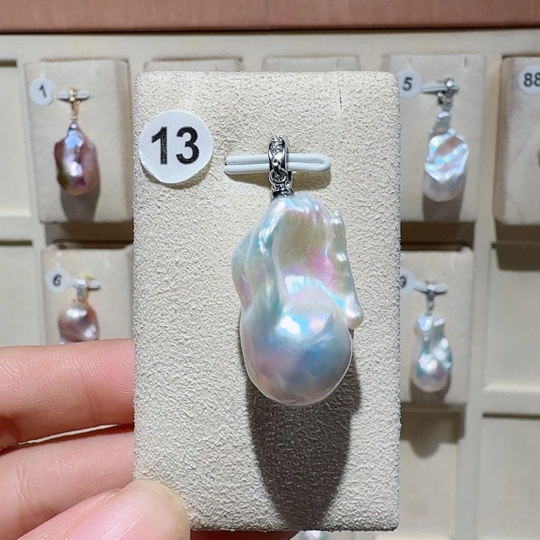 颈饰合金淡水珍珠