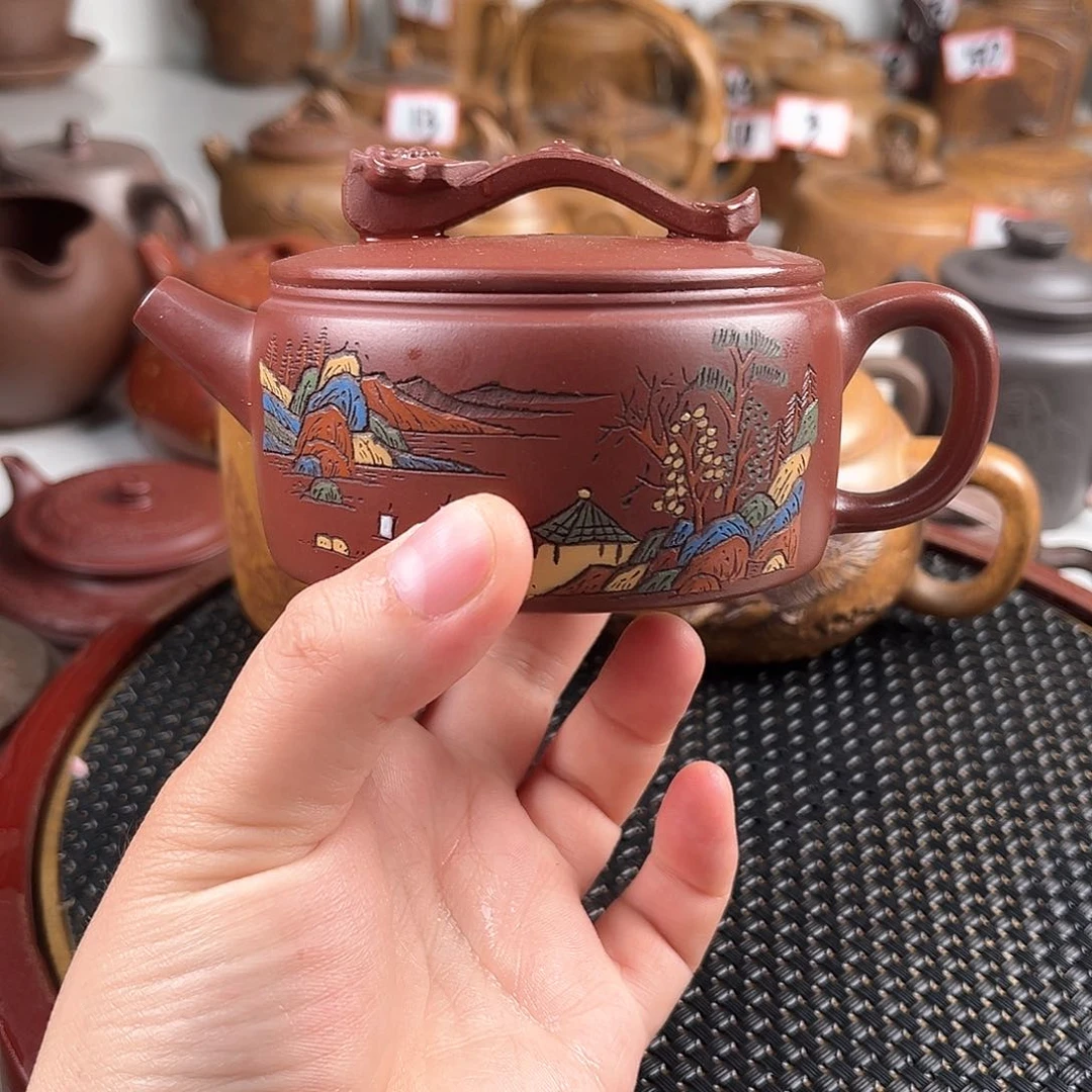 紫泥茶壶宜兴紫砂