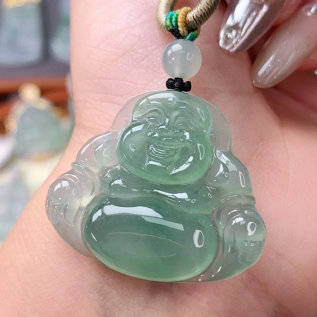 翡翠未镶嵌吊坠(不含链)佛公