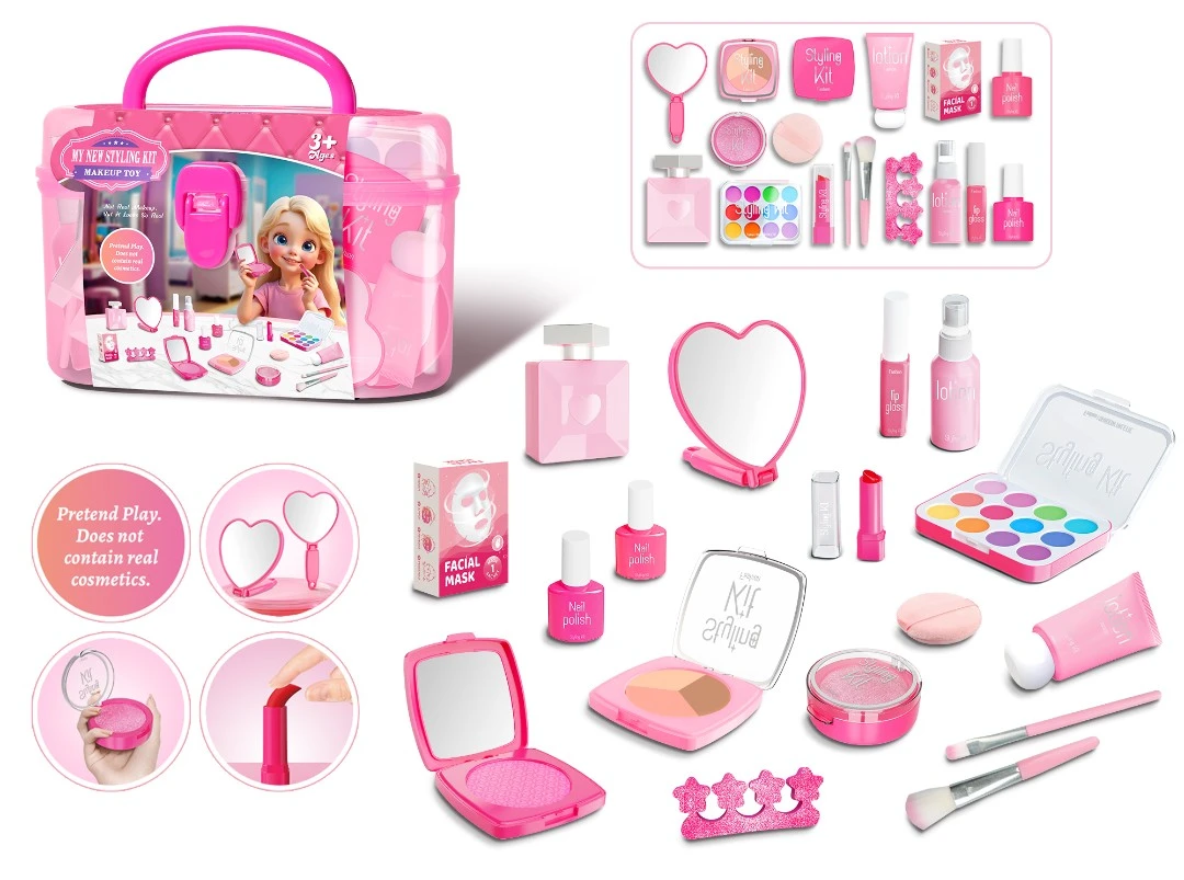 女孩化妆玩具小孩儿童仿真画妆套无颜色小公主化妆品玩具过家家