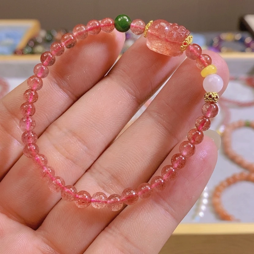 【闪购商品】水晶手链未镶嵌貔貅手链约5mm