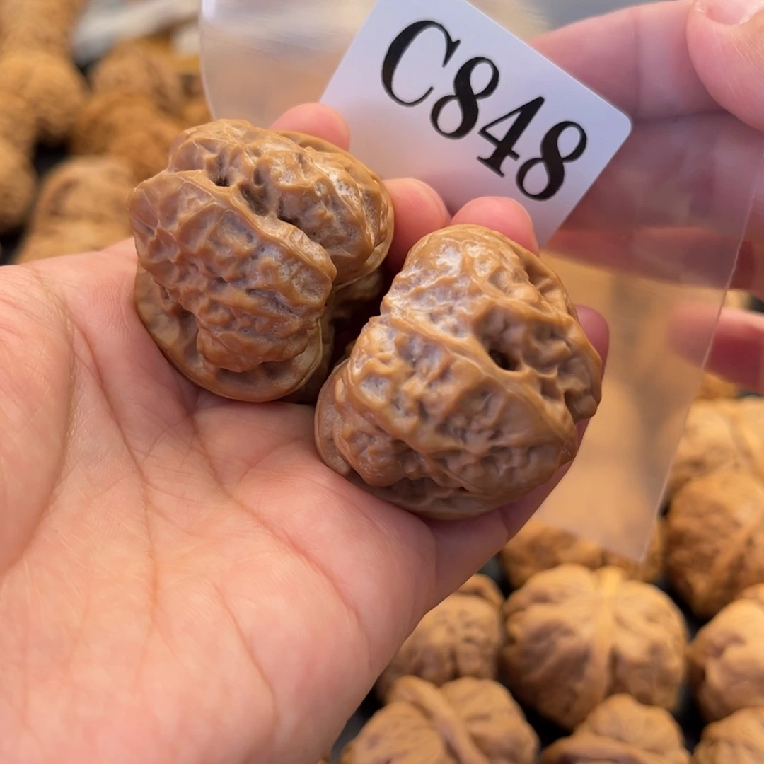 把件文玩核桃蛙蛙精品38肚42四开背