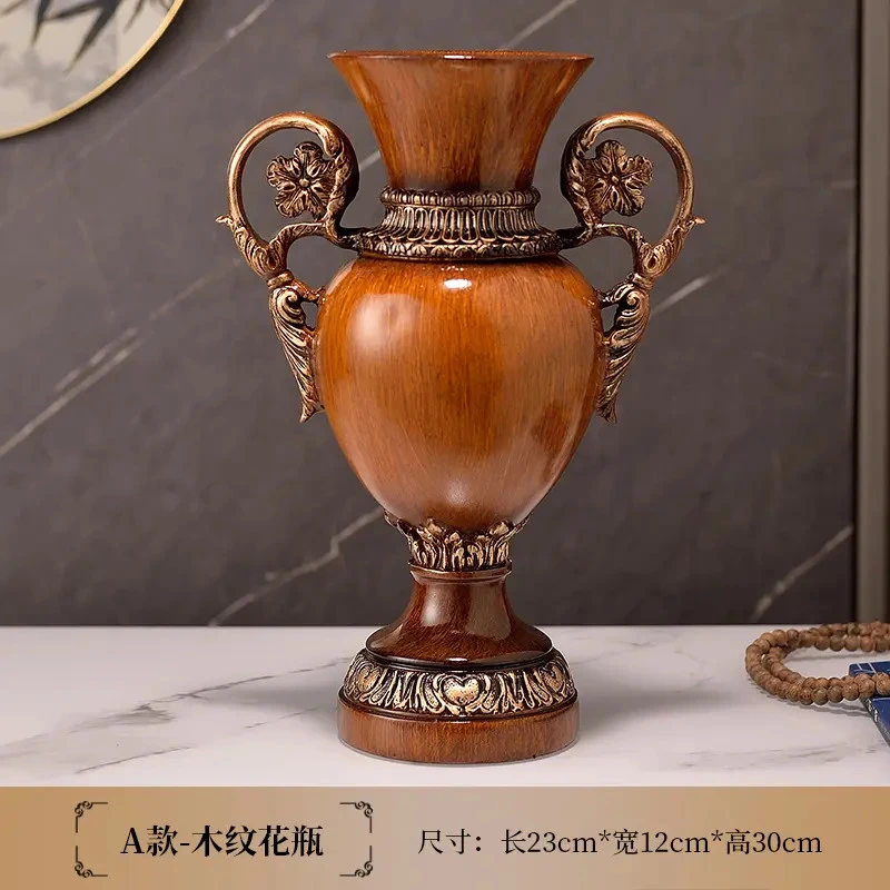 【西藏包邮】新中式现代轻奢复古高档花瓶摆件装饰品