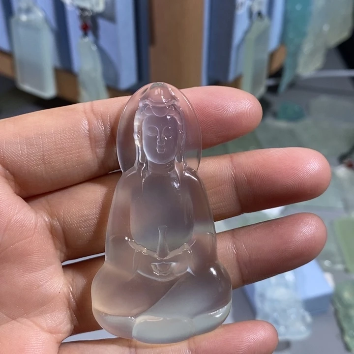 开***贝岫玉未镶嵌颈饰吊坠