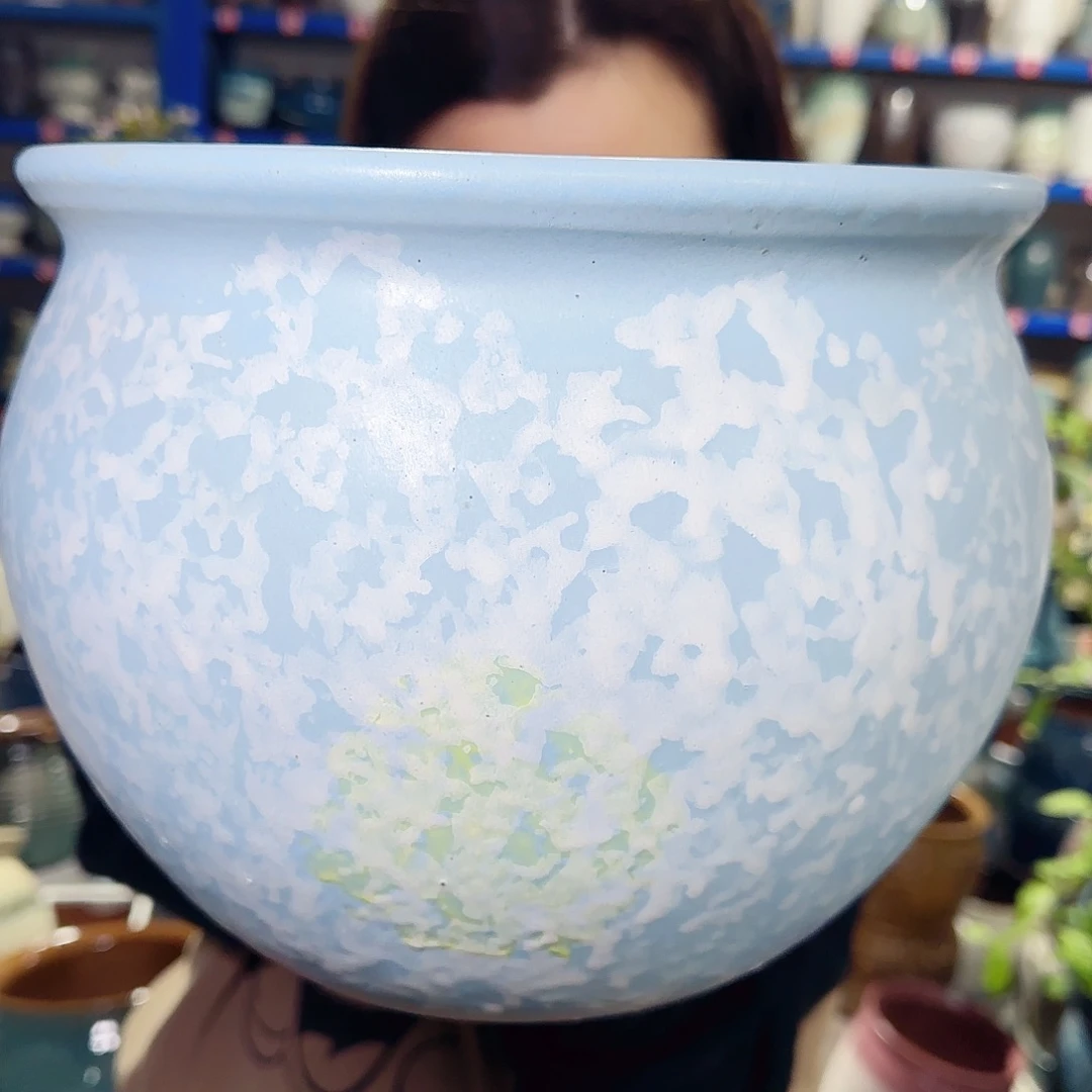 紫砂花盆高20口25