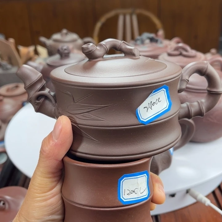 紫砂茶壶紫砂花茶