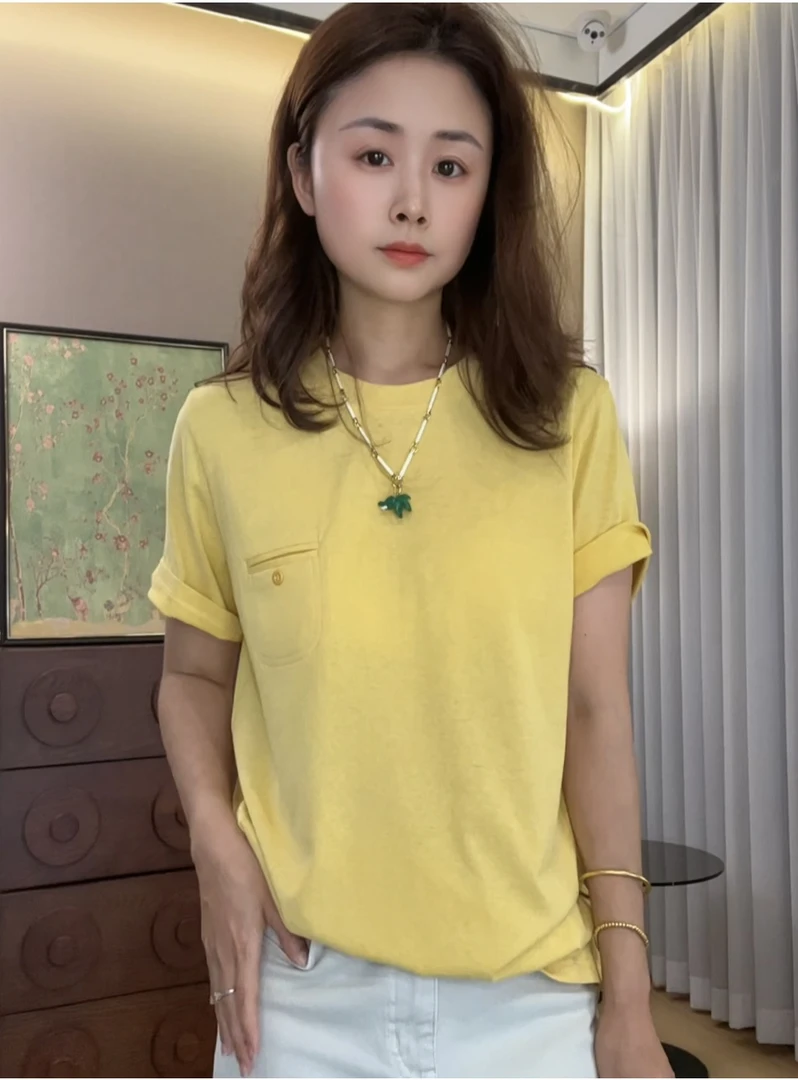“菠萝T”T恤 2025新款雅痞少年时髦百搭上衣25271