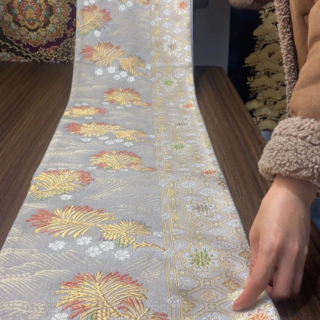 织绣23 唐锦西阵织桌旗