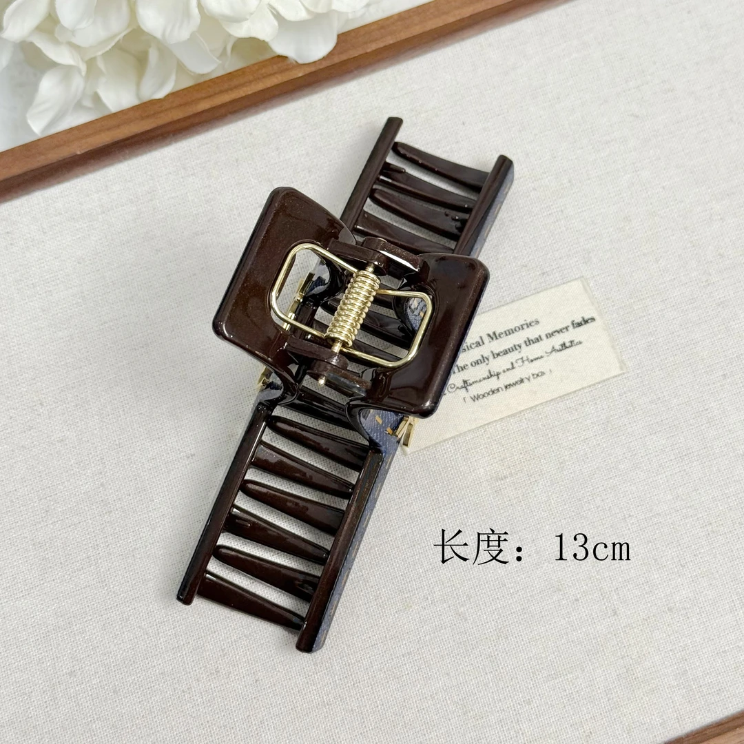 V02高级感小香风牛仔色系抓夹13CM