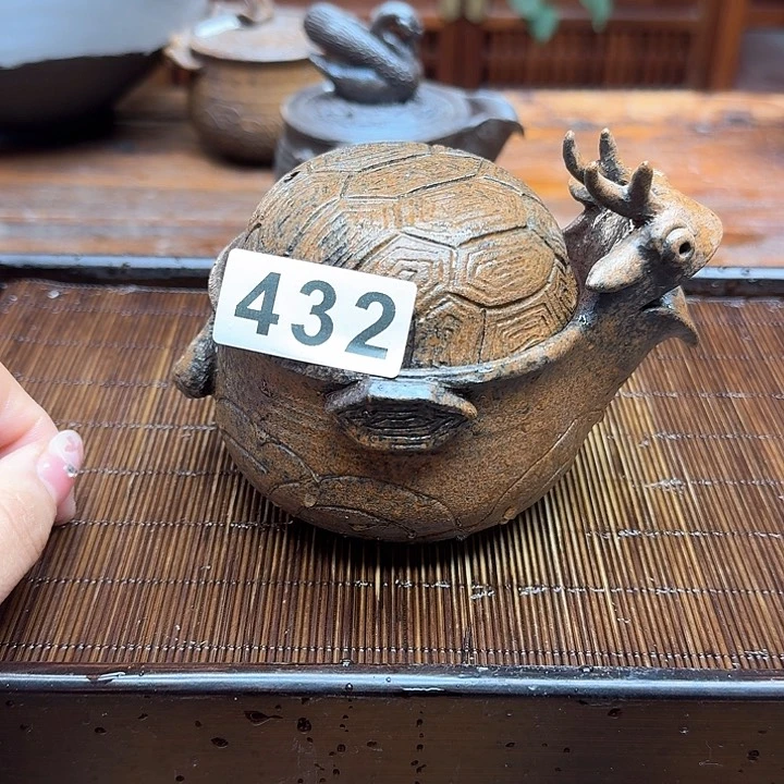 纯手工制作粗陶茶具