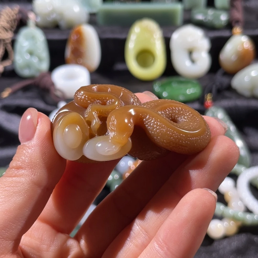 和田玉未镶嵌挂件别*别