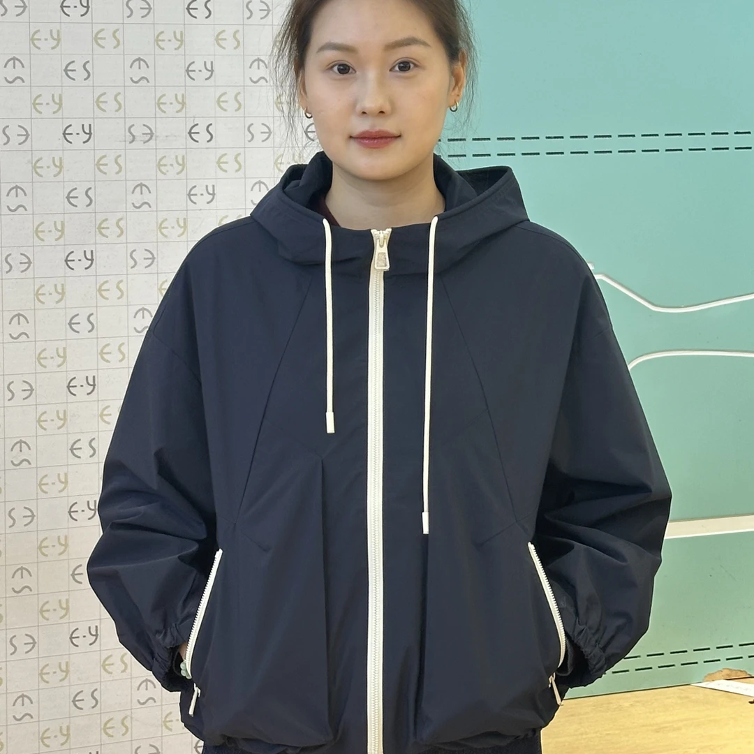 雅季连帽短外套户外拉链保暖帅气飞行夹克运动开衫时尚