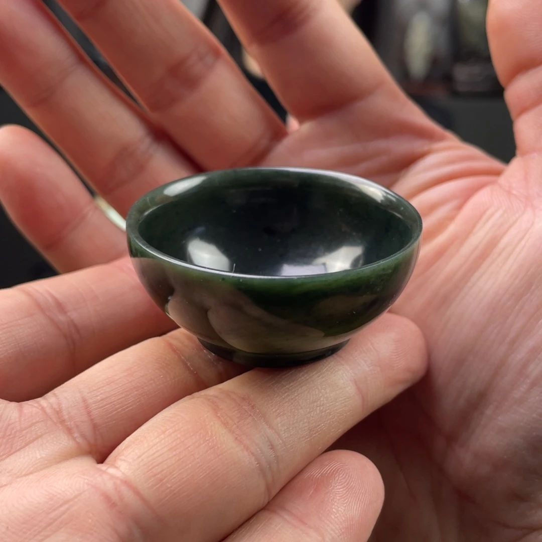 未镶嵌和田玉摆件和田玉茶杯未镶嵌