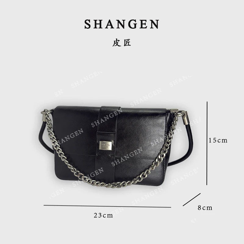 【尚恩CC】QYX-9762-黑色-轻奢时尚女士新款单肩斜挎包