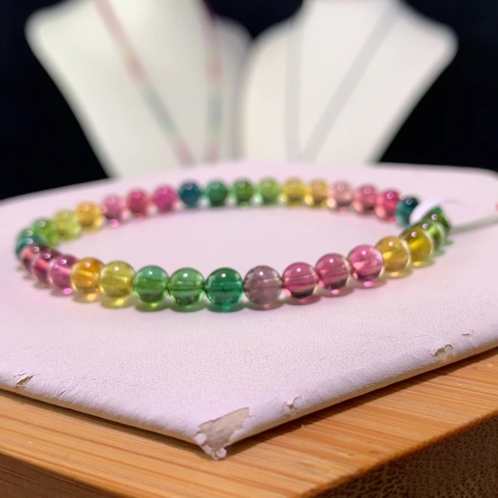 双色碧玺手链未镶嵌