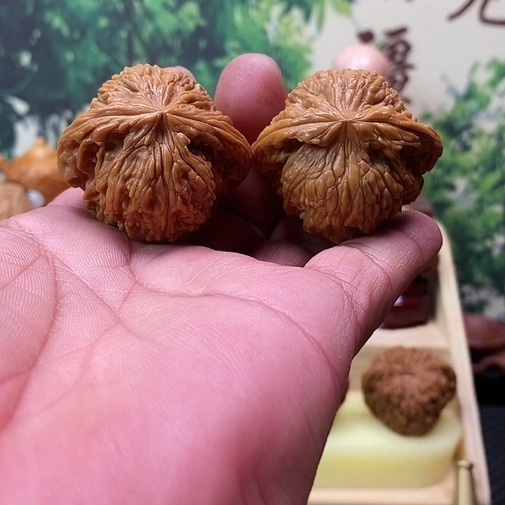 鱼***吊坠文玩核桃蚂蚁纹凹底涿鹿南疆石