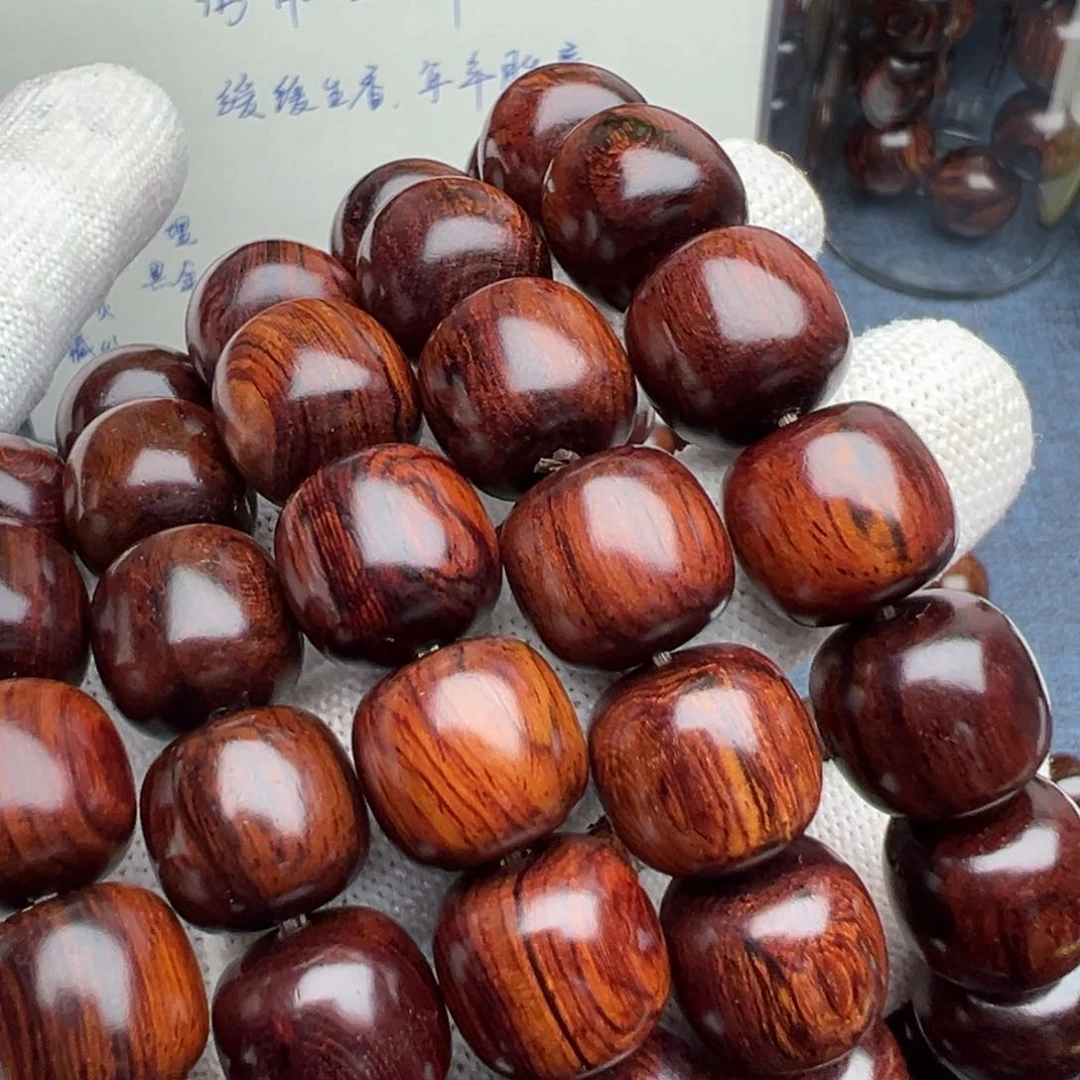 木海南红降花梨公1314黑金满纹