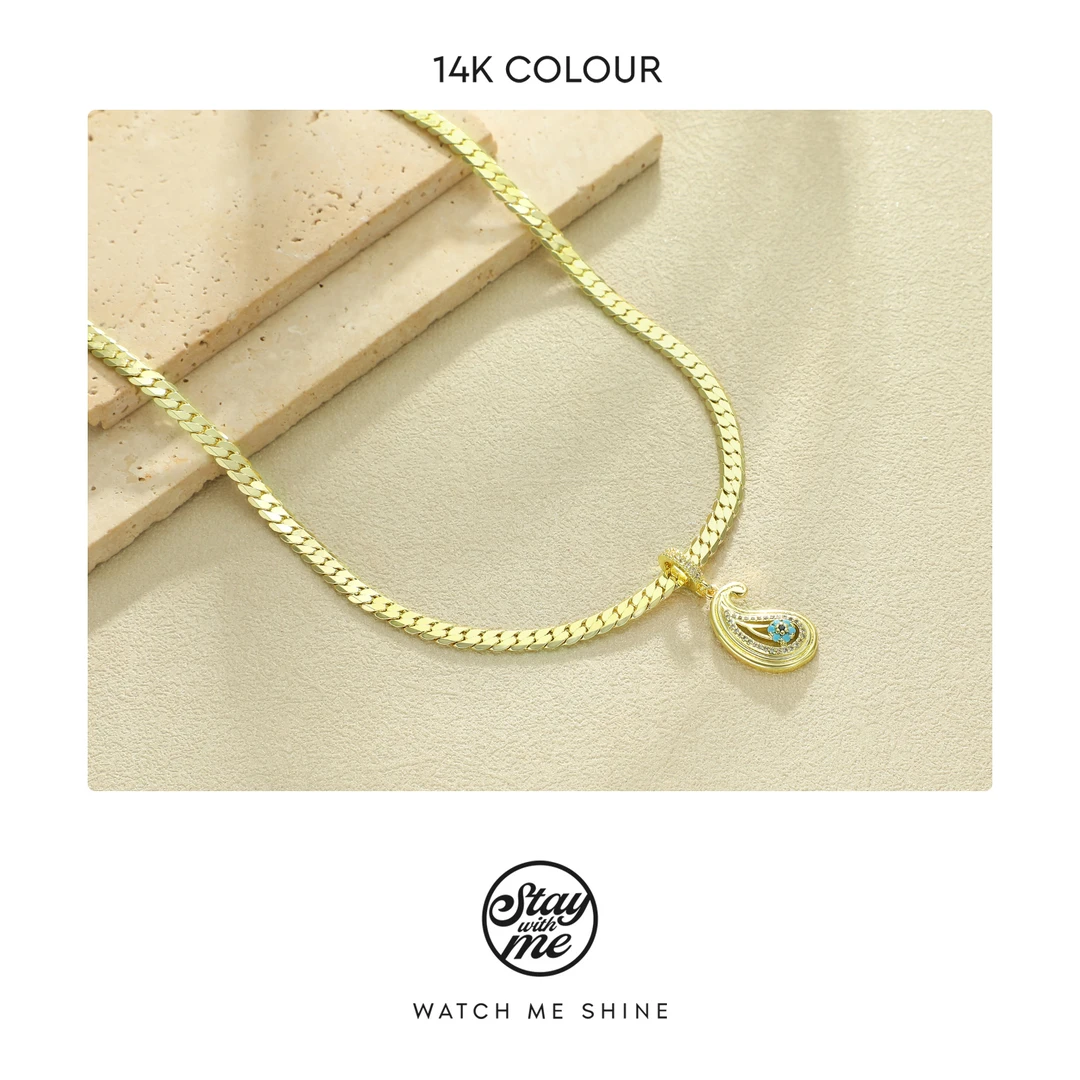 STAY WITH ME 铜合金项链 小众设计n1413项链