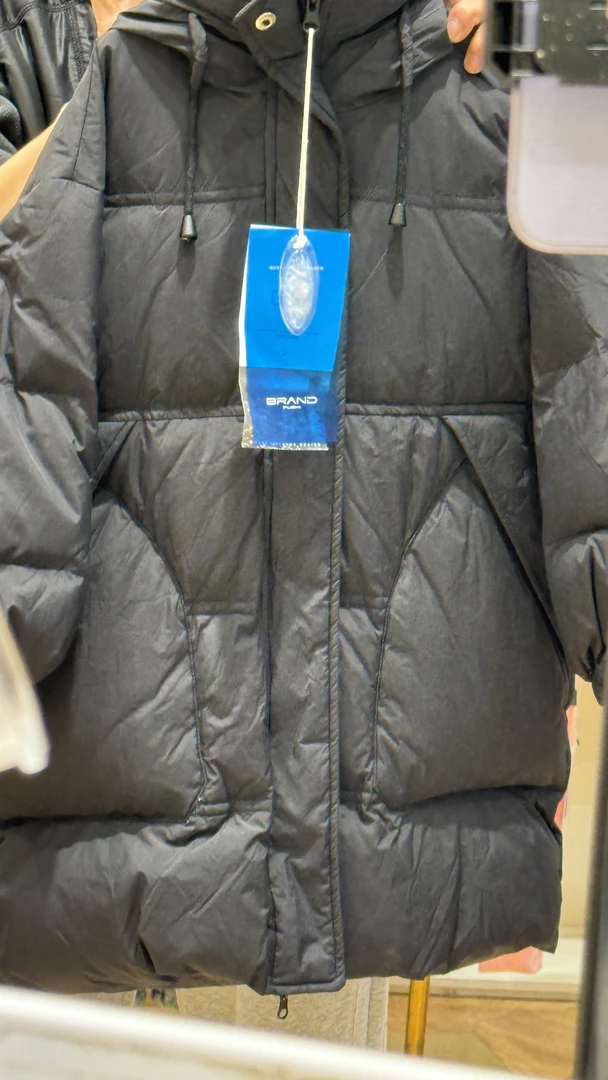 24088221韩版中长口袋纯色羽绒服上链接