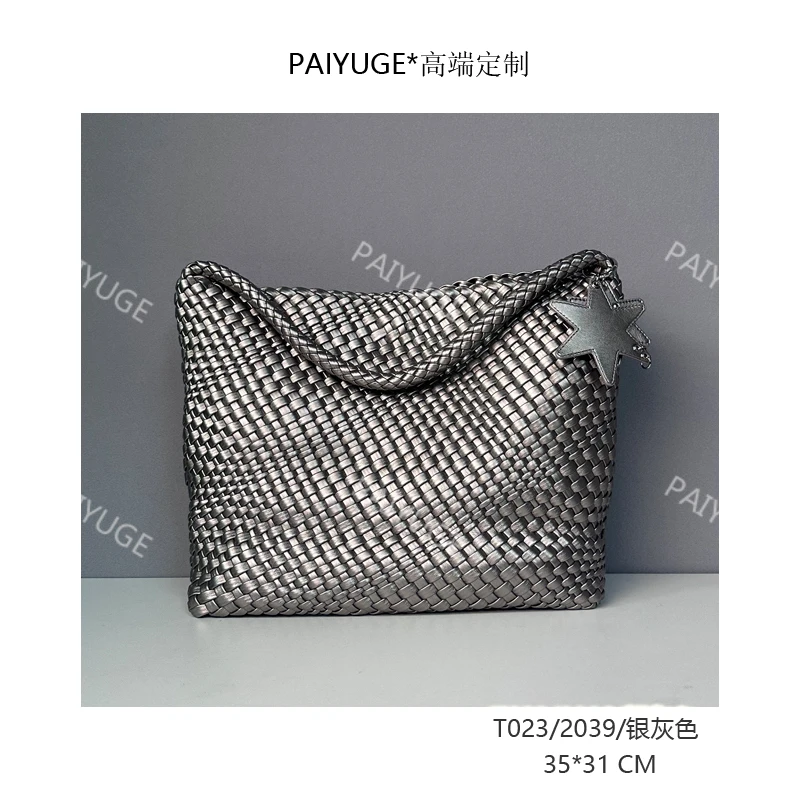 T023/2039/银灰色 高端定制时尚女士手提包单肩包斜挎包2039