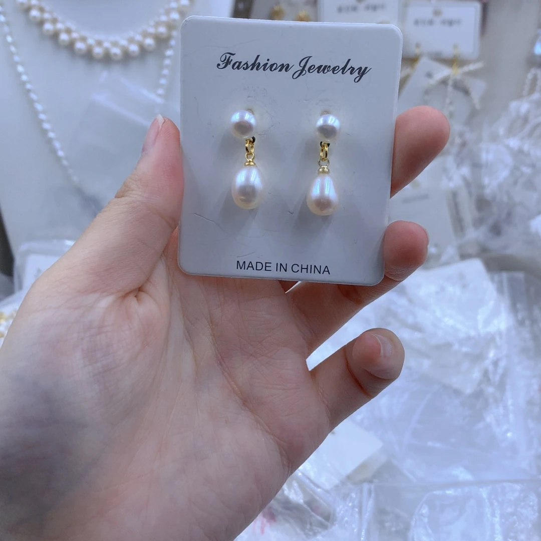 颈饰合金淡水珍珠