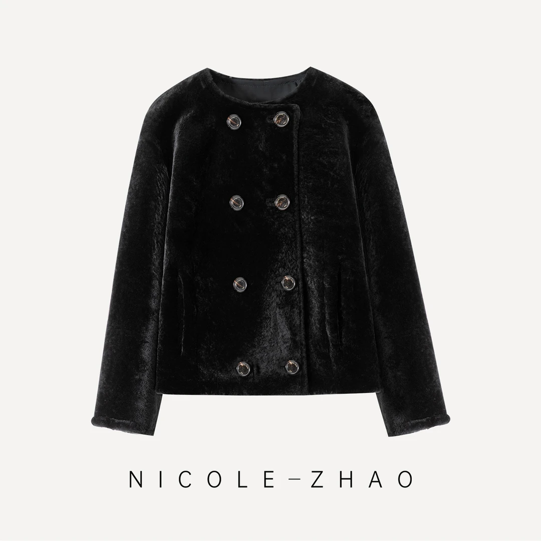 天长地久【贵姐NICOLE】限量版进口美利奴两面穿皮草5NWP067