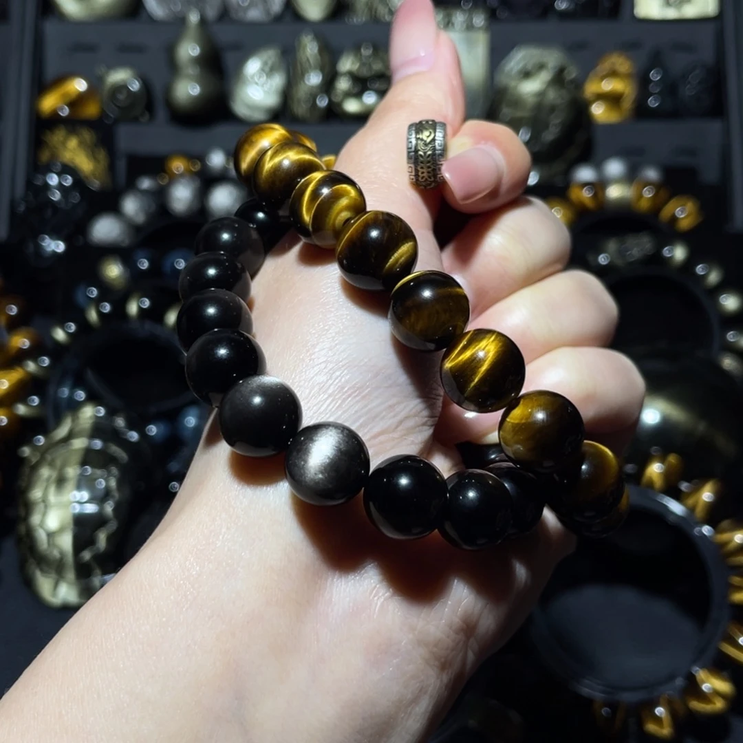 未镶嵌木变石（虎睛石）珠宝奇石晔