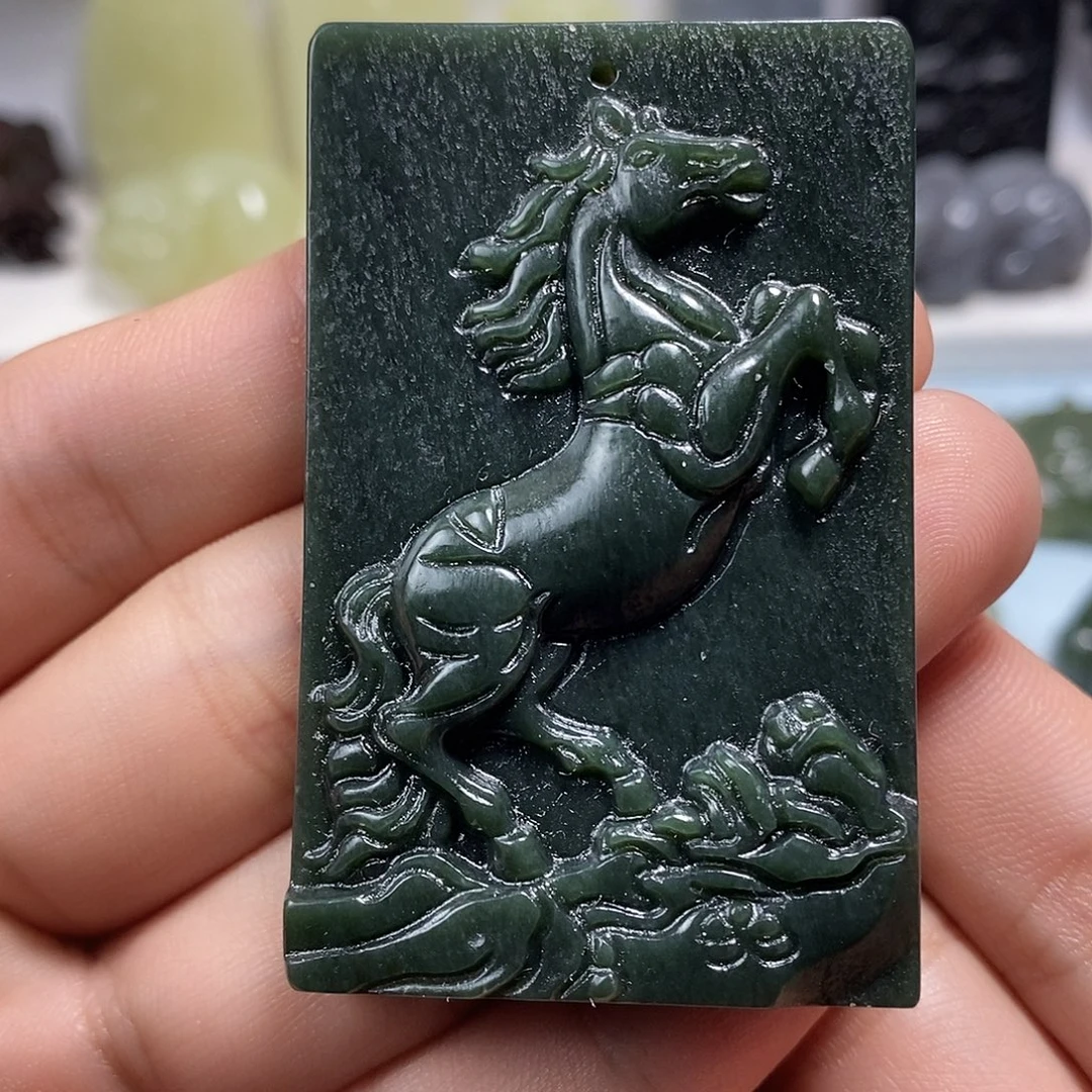 和田玉未镶嵌挂件