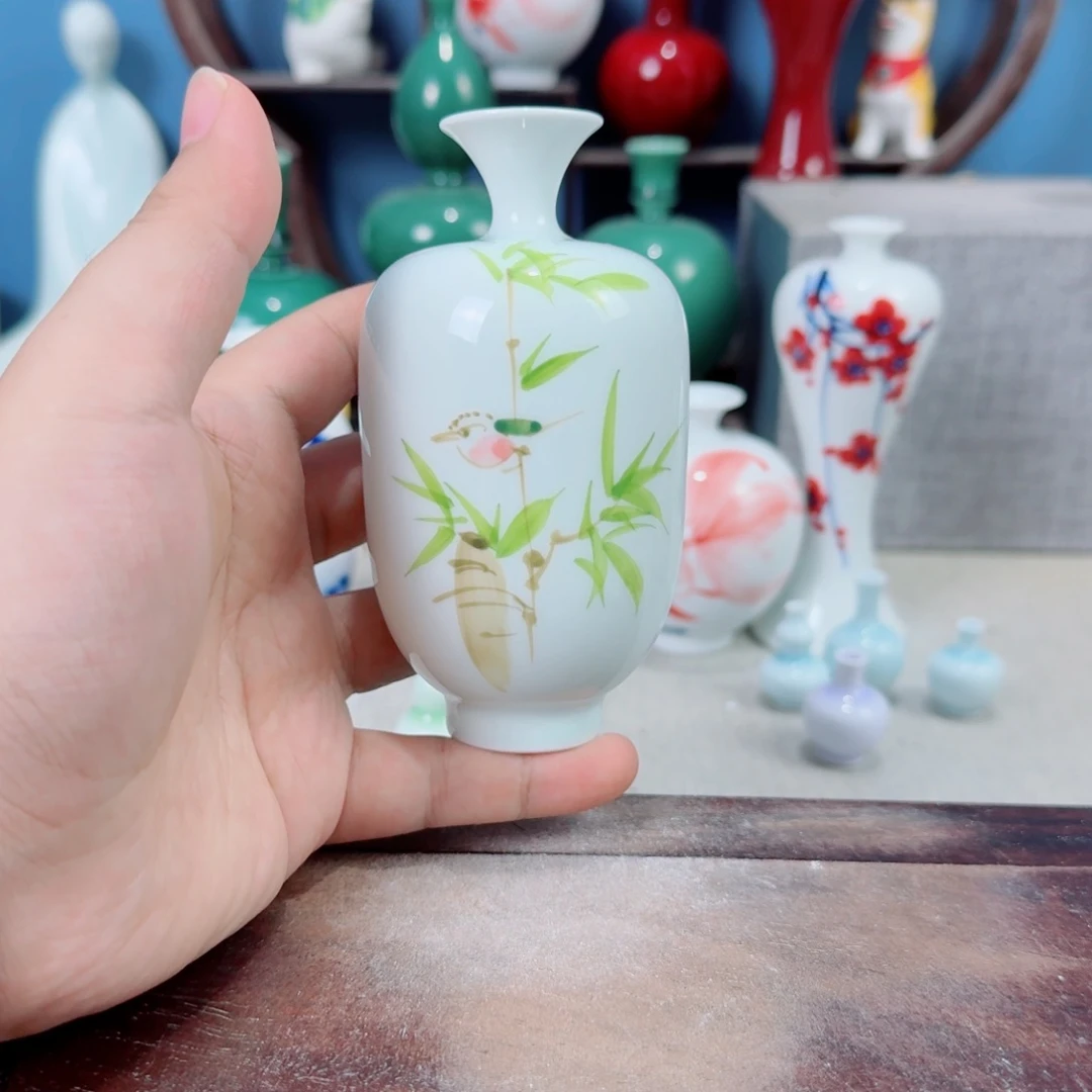 陶瓷手工小花器摆件