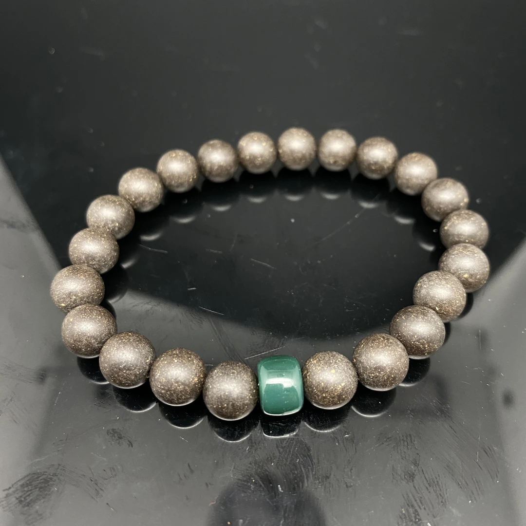 B0723GMD954（多样性发货）金桂满院合香珠配雪巴琉璃单圈手串