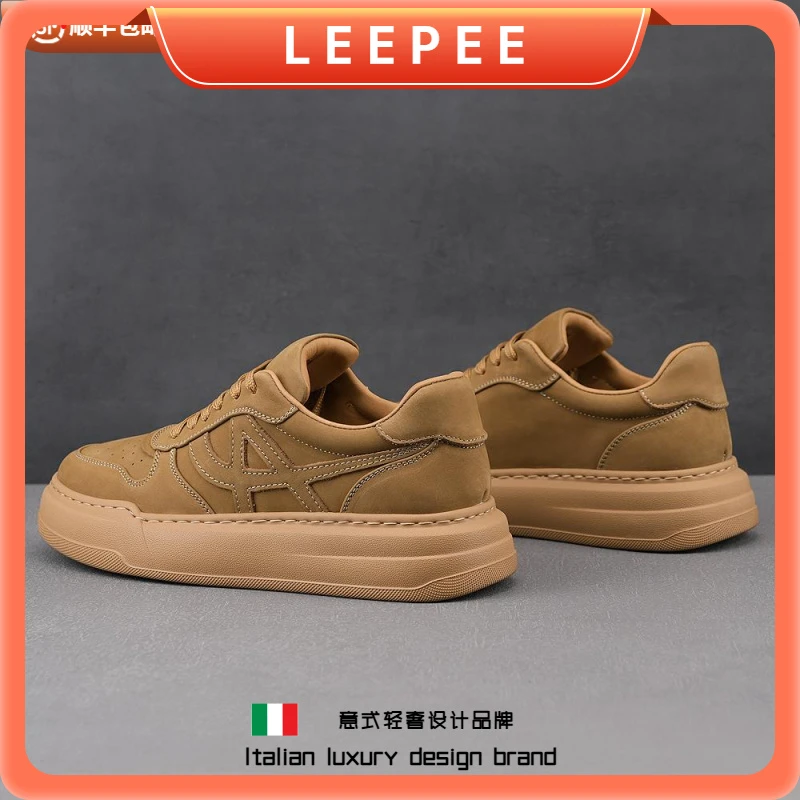 鞋子男鞋秋季新款潮鞋小白鞋轻便空军一号休闲鞋厚底运动板鞋