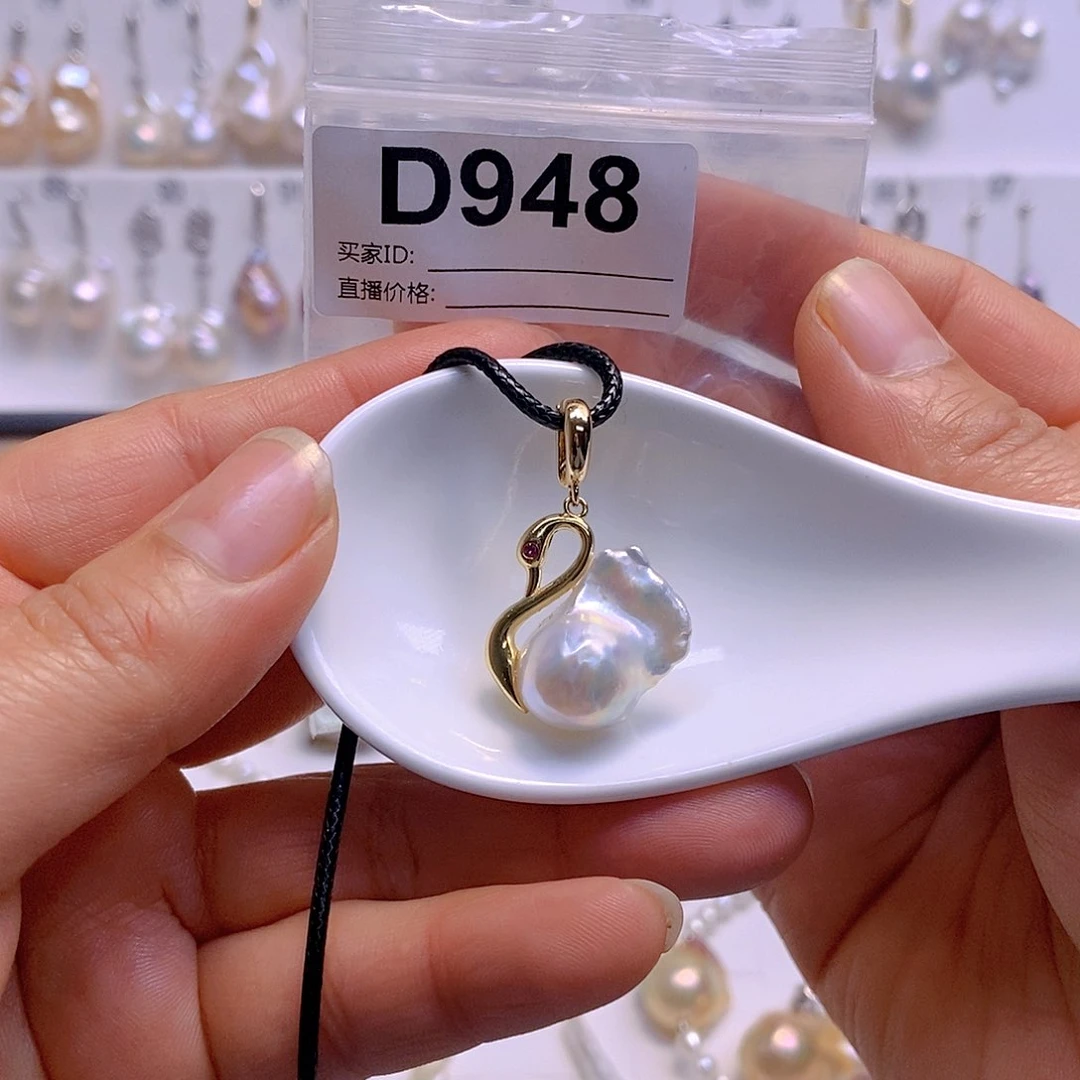 淡水珍珠颈饰银S925镶嵌