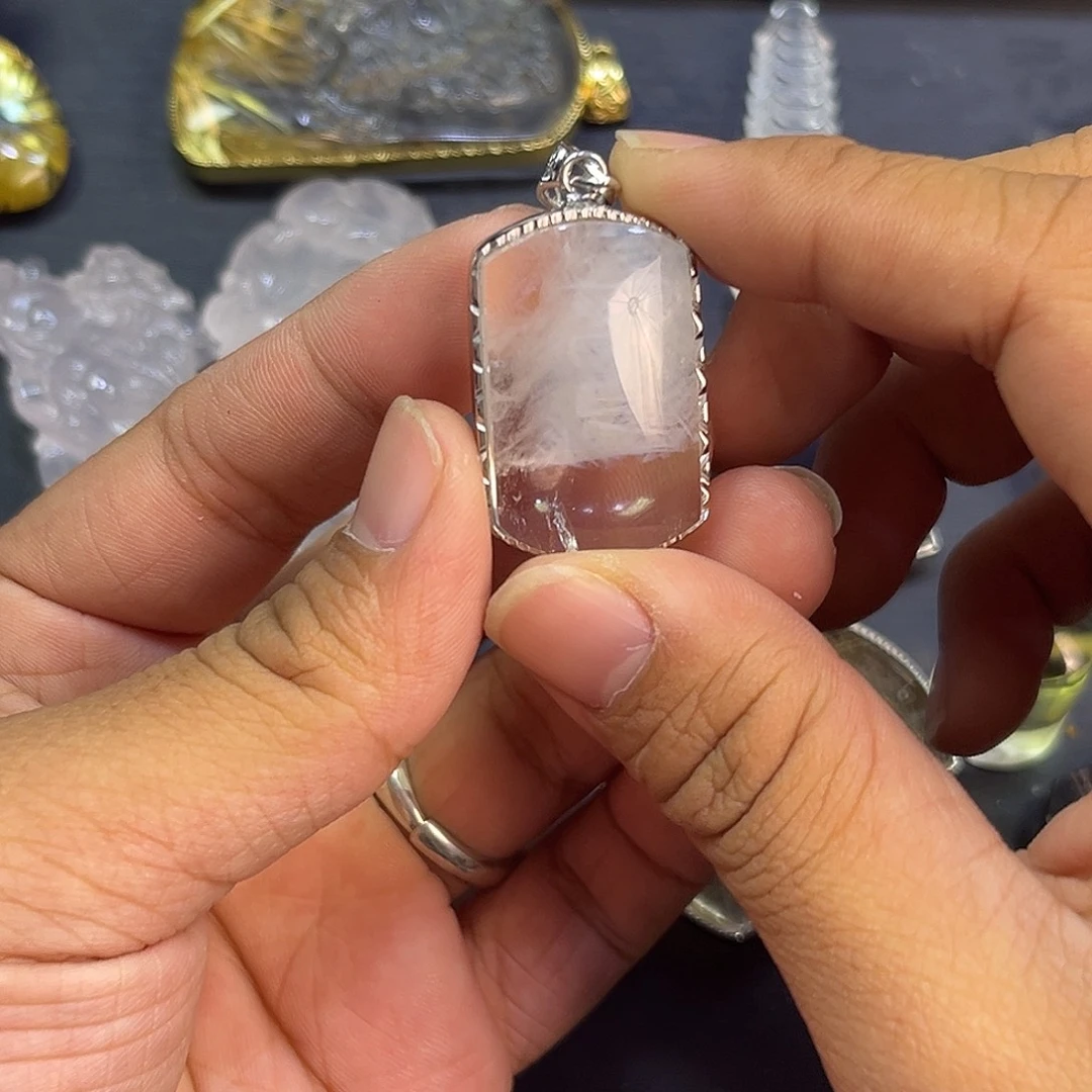 水晶颈饰未镶嵌蓝针