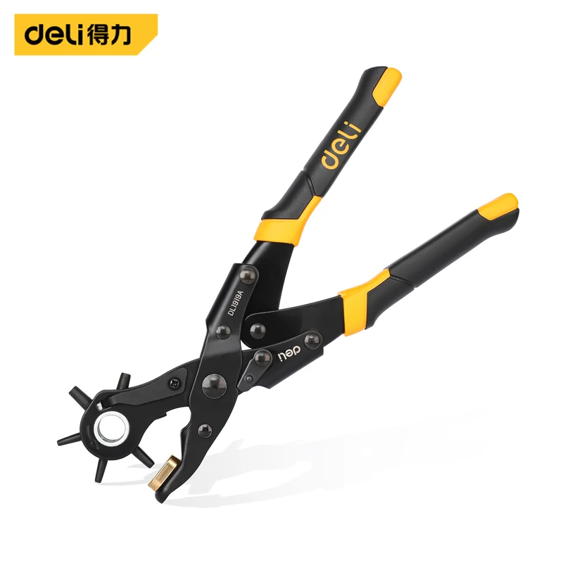 得力DL1919A省力皮带打孔器多功能家用腰带打孔钳裤带表带