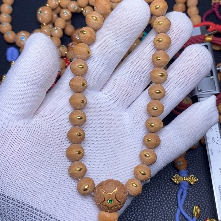 凤眼菩提手串凤眼菩提实心籽金眼手持