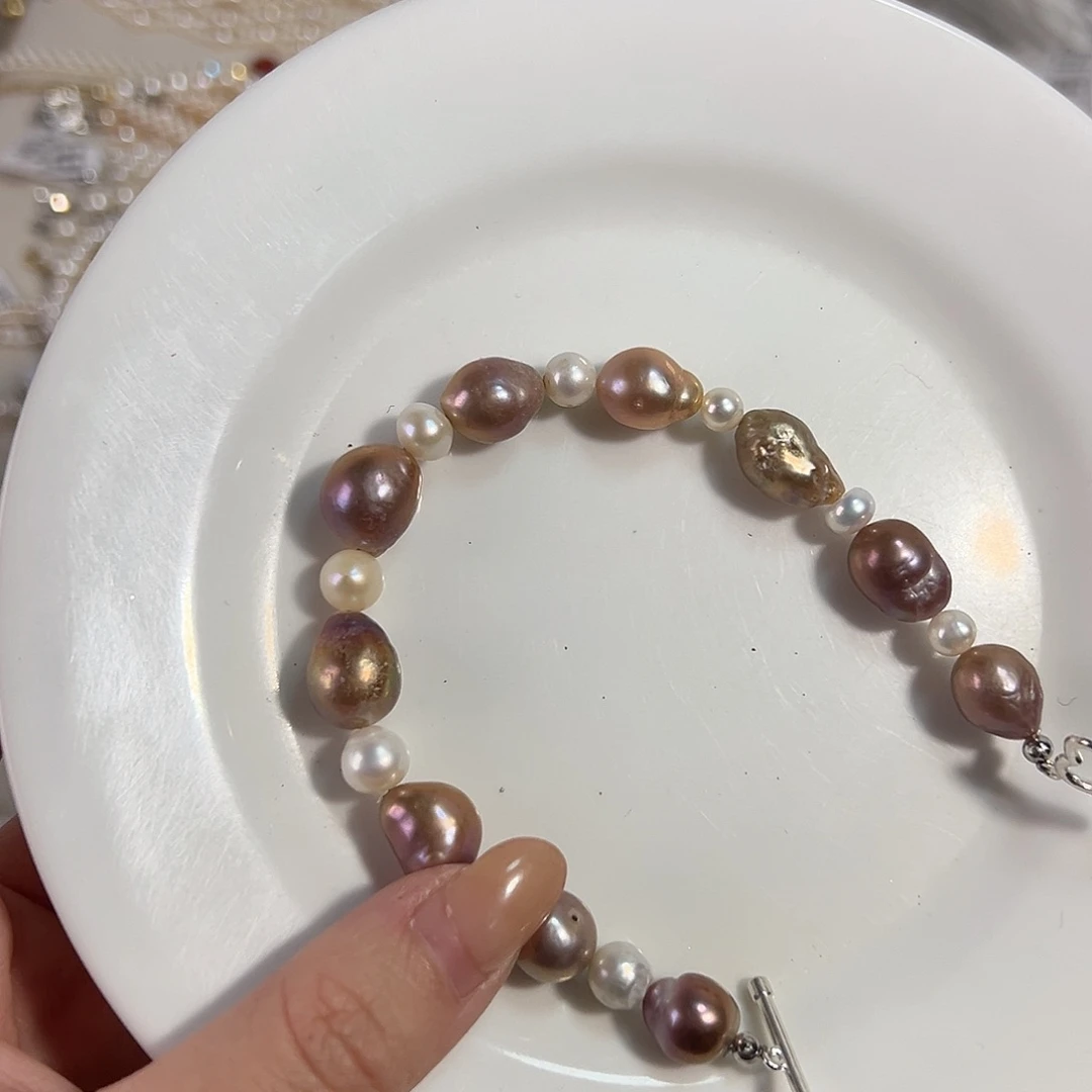 天然淡水珍珠钛钢淡水珍珠