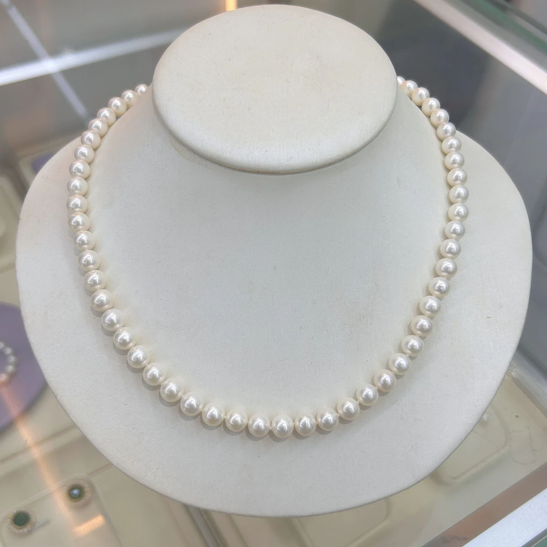【罗伊伊推荐】淡水珍珠极光项链 6-7mm S925银 ZQ0003
