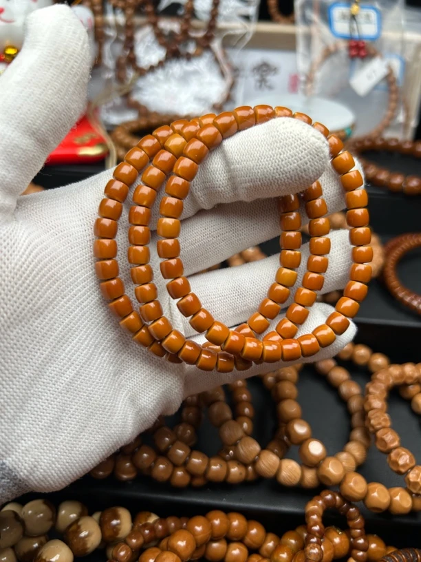 核尖精工直切手串6.6mm屁桃猴头手串