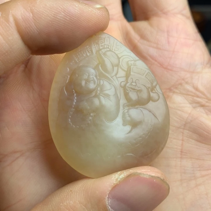 和田玉未镶嵌挂件