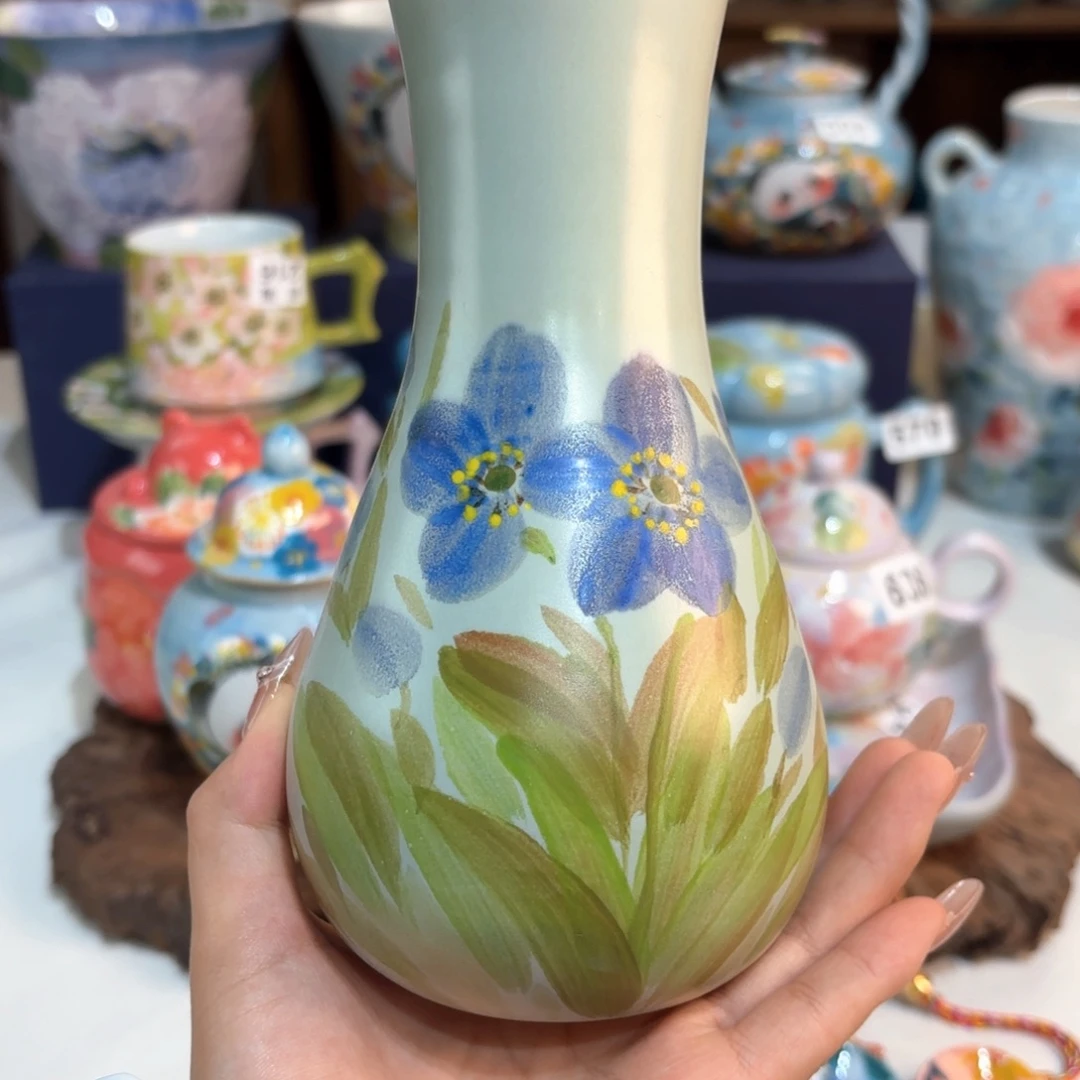 景德镇手绘高温釉下彩陶瓷茶具