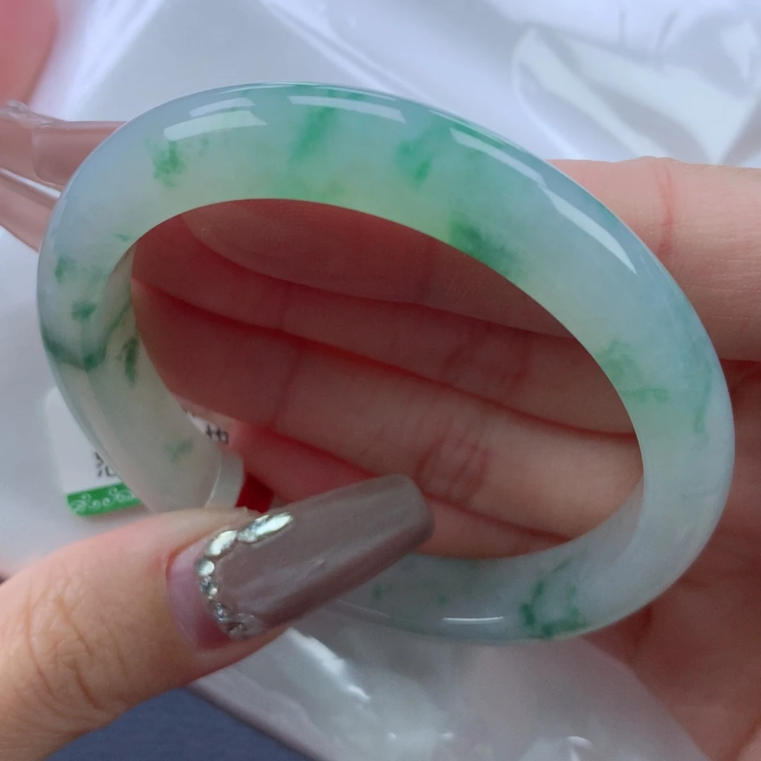 翡翠手镯未镶嵌5455贵妃