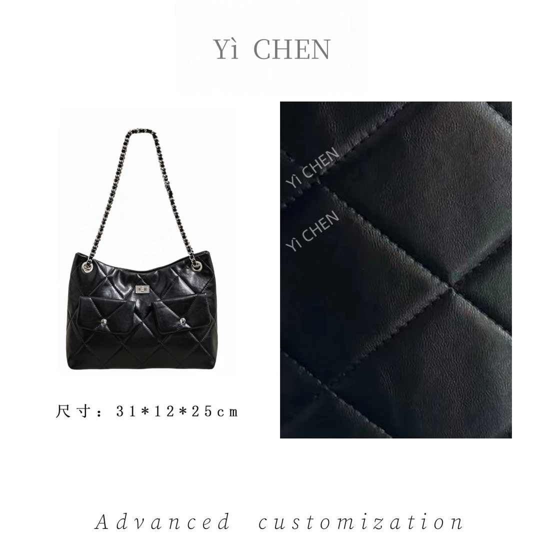 【Yì CHEN】SK-93022-黑色 简约时尚女士新款轻奢单肩斜跨包