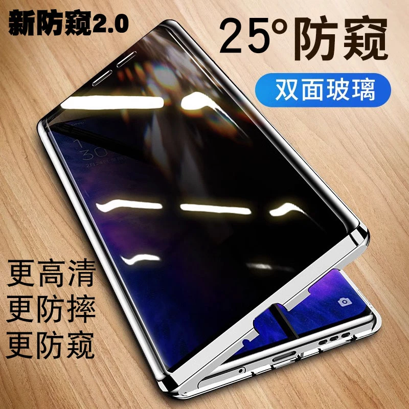 适用opporeno13手机壳双面全包防偷窥Reno13pro保护套镜头保护潮