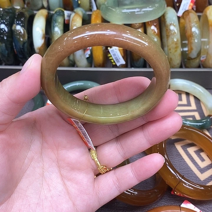 未镶嵌蛇纹石玉手镯