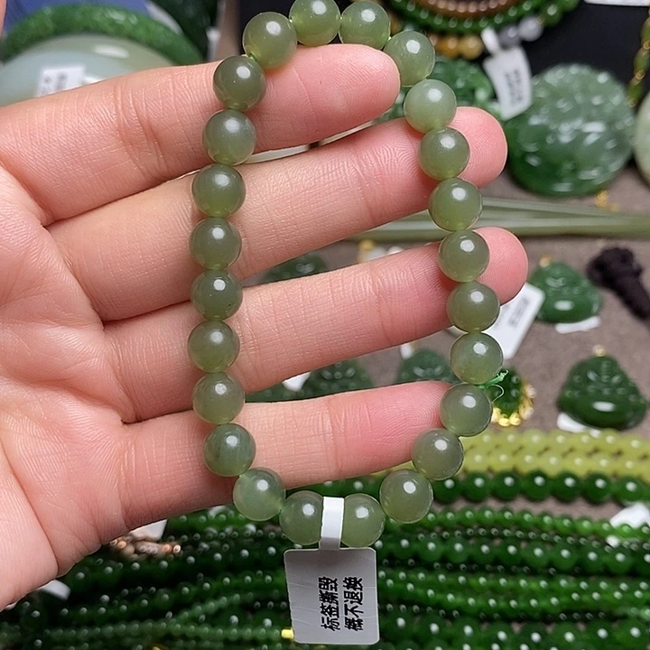 和田玉未镶嵌手链