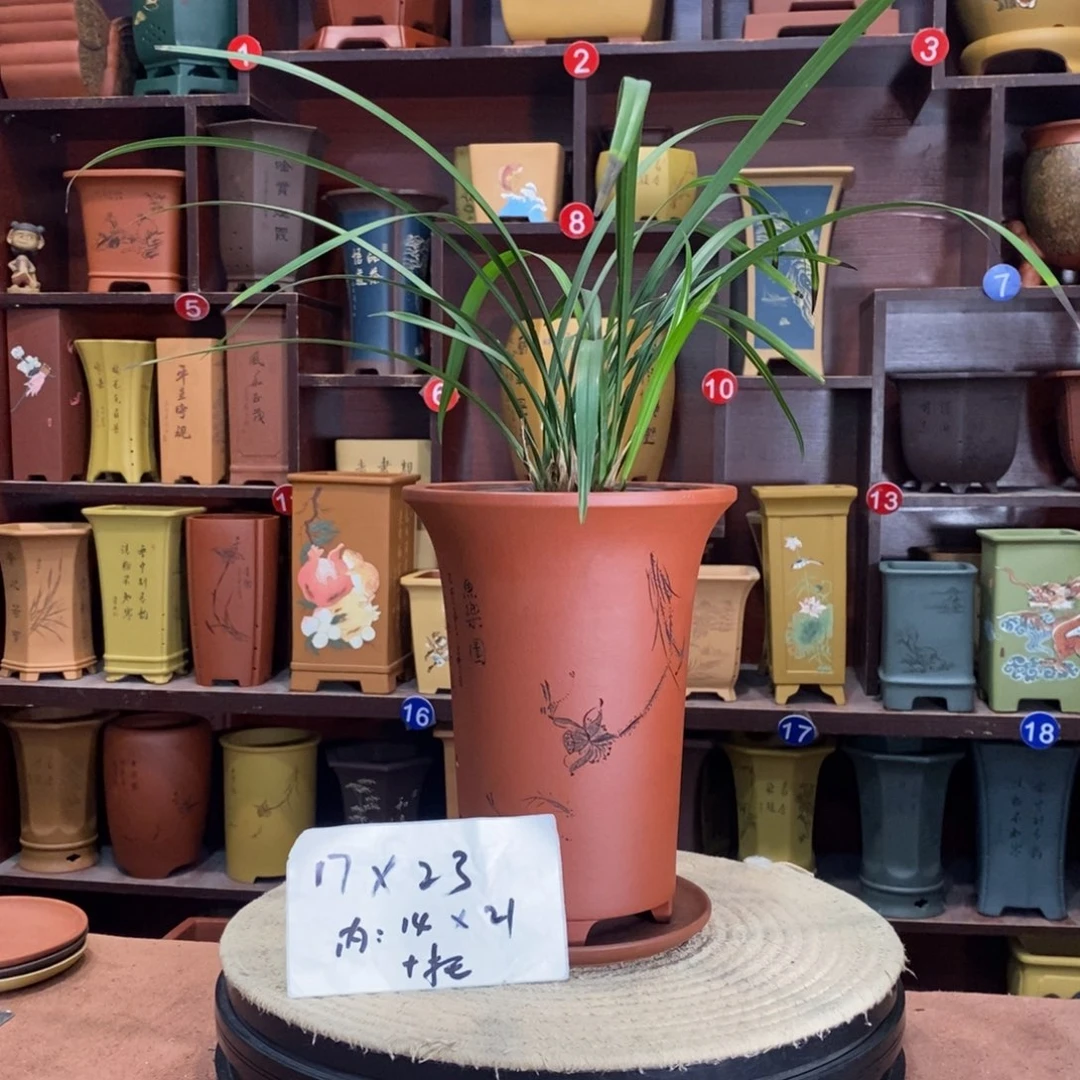 紫砂艺术紫砂花盆