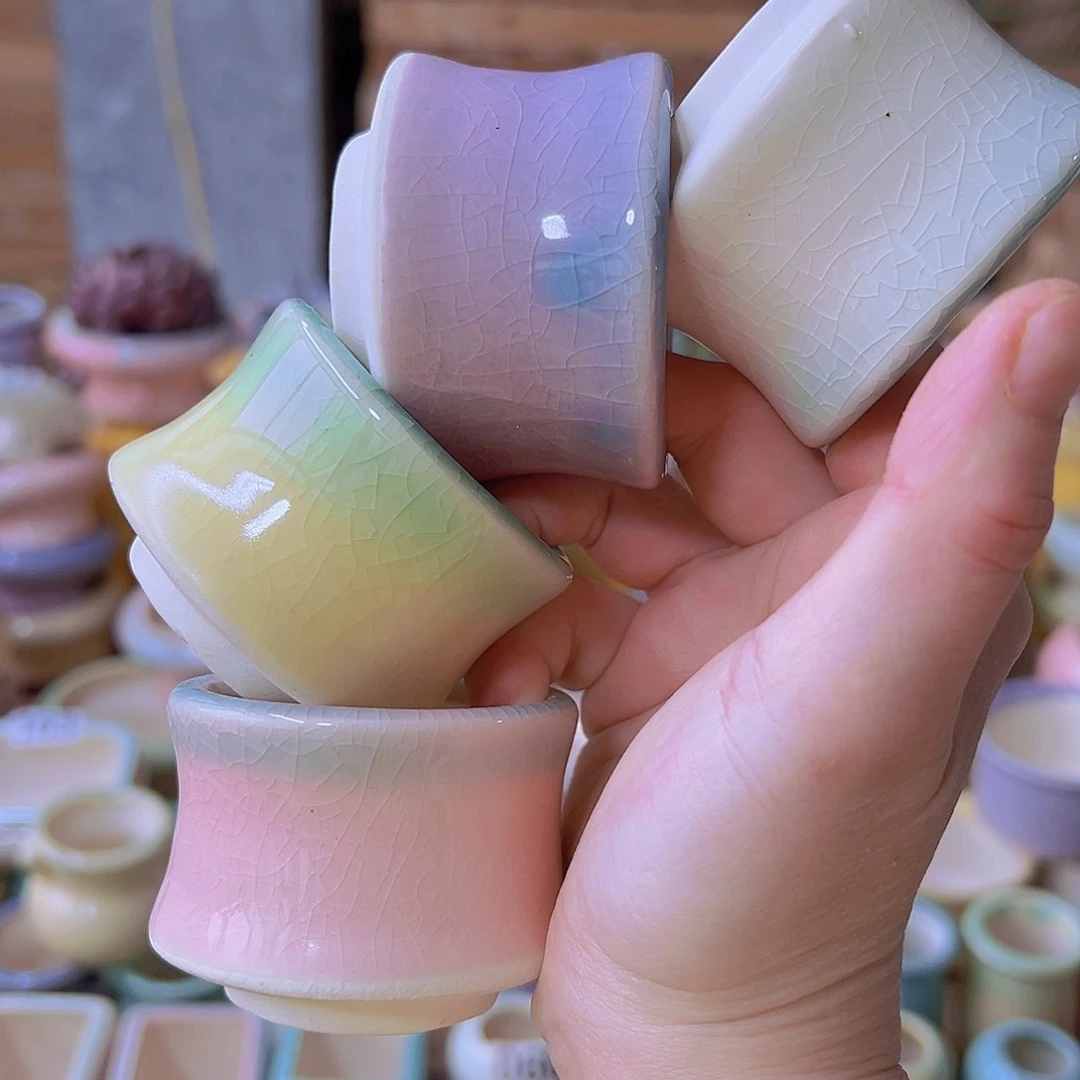 红陶陶瓷花盆当场满12包邮